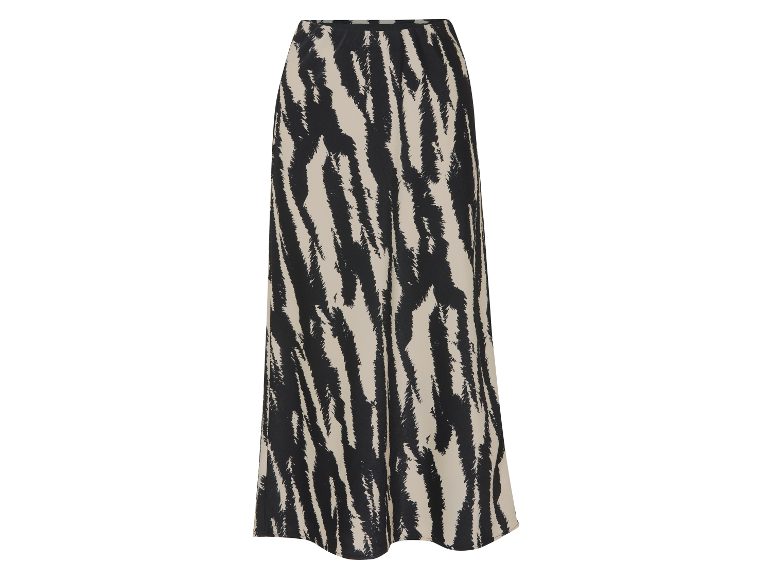 Lange rok met zebraprint.