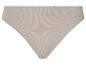 Beige geribbelde slip.