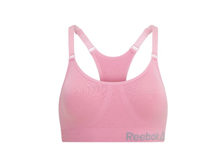 Roze Reebok sportbeha met verstelbare bandjes en logo