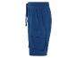 Donkerblauwe jogging shorts met cargozakken.