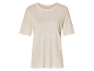 Beige linnen t-shirt.