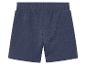 Donkerblauwe jongens shorts van jersey.