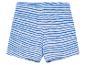 Kinder shorts met blauw-witte strepen.