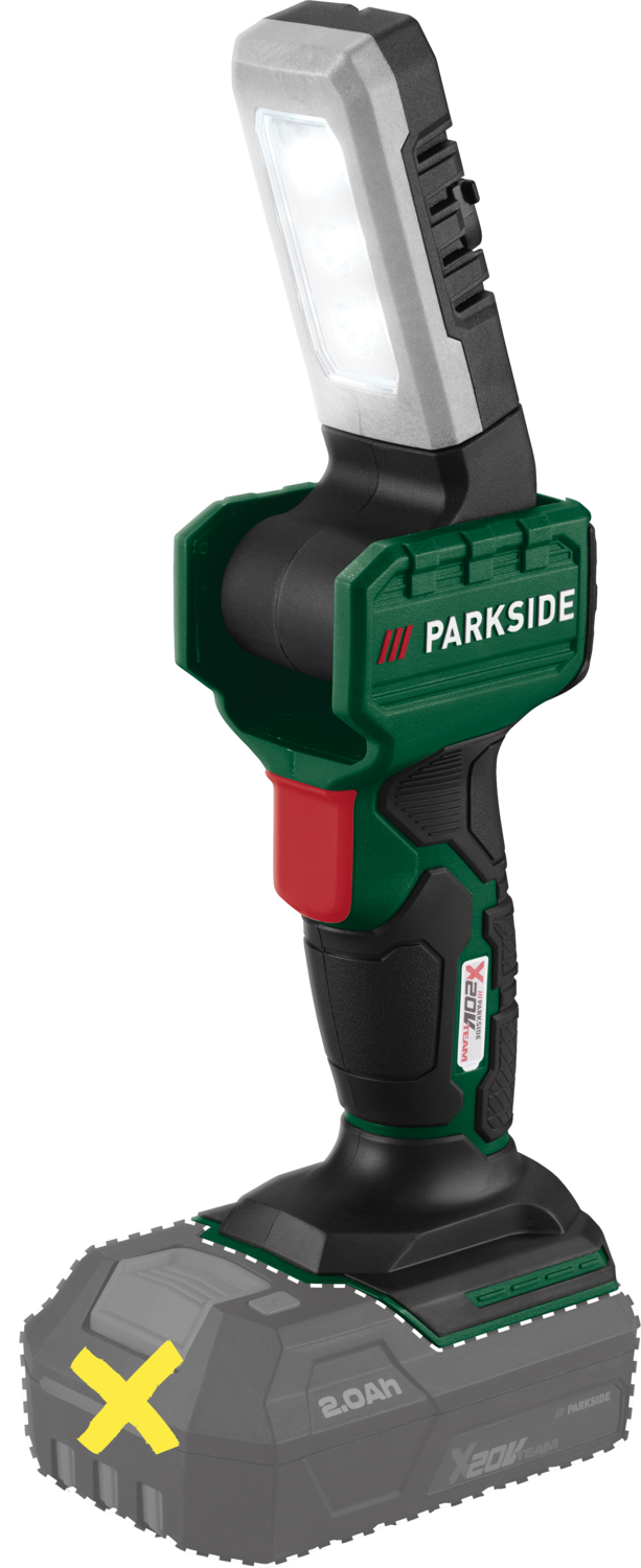 PARKSIDE Accu-LED-handlamp 20 V, zonder accu en lader (20V PLHLA 20 Li C1)