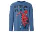 Blauw shirt met lange mouwen met Spider-Man print en de tekst 'NEW YORK CITY'.