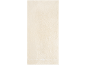 Lichtbeige handdoek met een decoratieve witte strik.