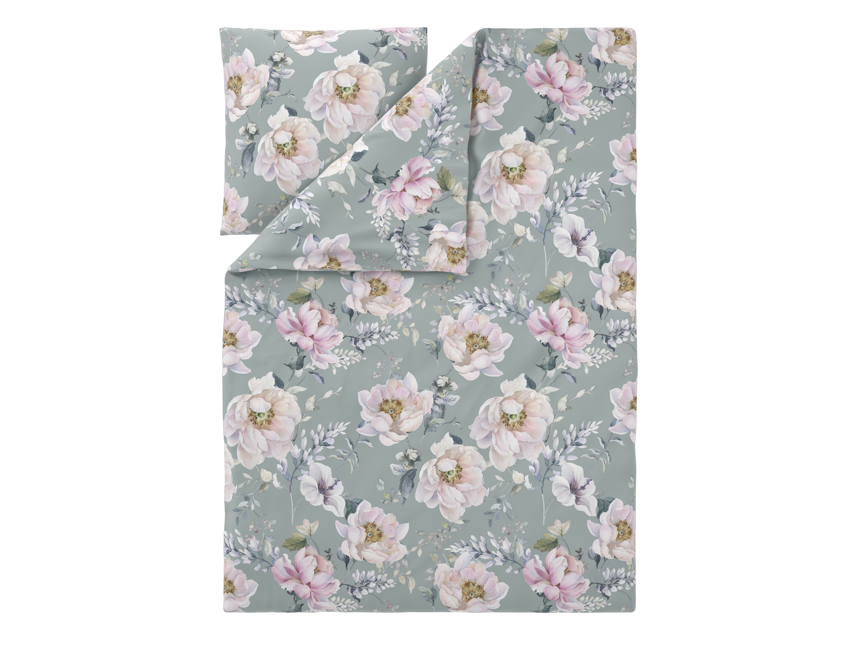 LIVARNO Renforcé-dekbedovertrek, 140 x 200 cm (Pioenen)