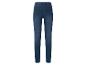 Donkerblauwe dames stretchjeans met elastische tailleband