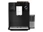 Zwart Melitta CI Touch koffiezetapparaat met melk- en koffiebonenreservoir.