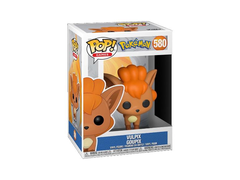 Vulpix vinylfiguur van Pokémon in een doos, nummer 580.
