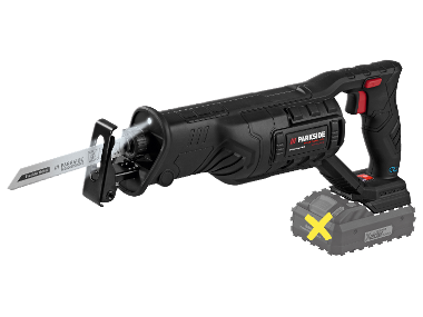 PARKSIDE PERFORMANCE® Accu-reciprozaag 20 V zonder accu en lader