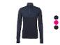 CRIVIT lange mouwen functioneel thermoshirt in donkerblauw met rits en logo.