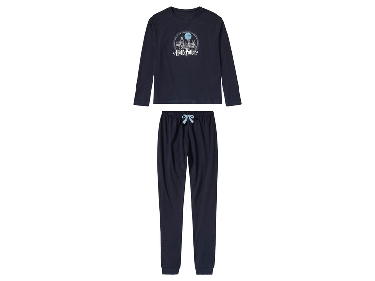 Kinder pyjama (158/164, Marineblauw)