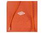 Oranje hoodie met een wit Umbro-logo en trekkoorden