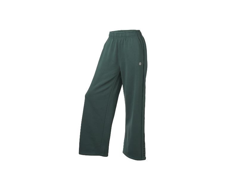 Groene wide-leg joggingbroek
