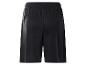 Zwarte sportshorts met elastische tailleband, achteraanzicht