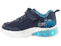 Blauwe kindersneakers met LED-verlichting.