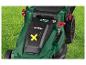 Grasmaaier met maaihoogteverstelling van 25 tot 75 mm, geluidsniveau 90 dB.