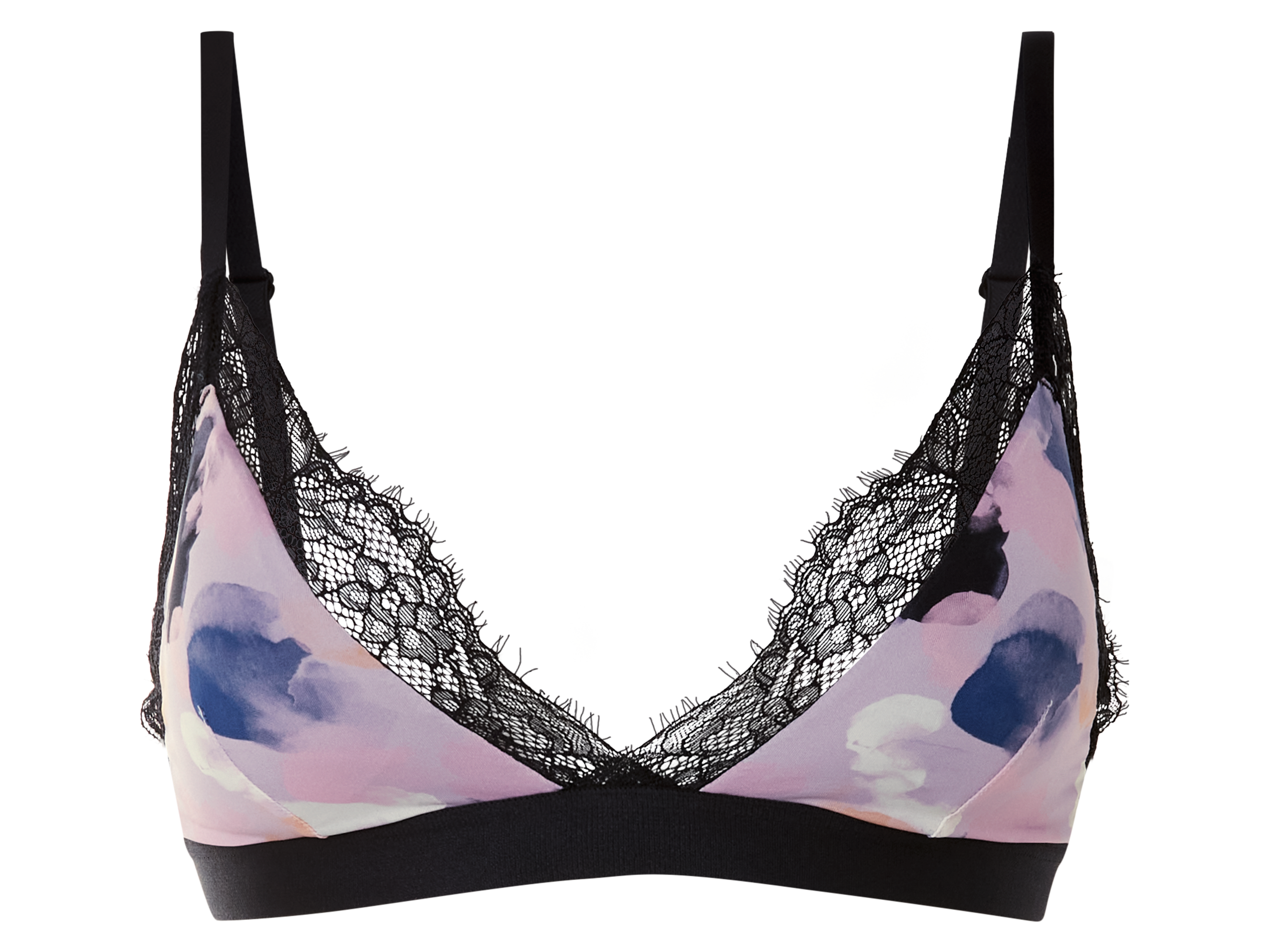 esmara Dames bralette met kant (Print, M (40/42))