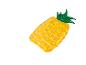 Opblaasbaar ananassen zwemmatras, geel en groen.