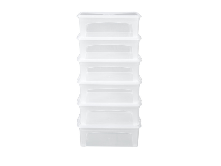 LIVARNO home Transparante box (Set van 6 kleine bakjes)