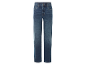Een paar donkerblauwe jeans.