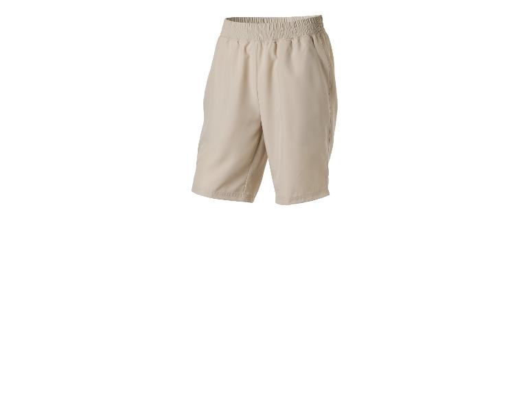 Lichtbeige herenshort met elastische tailleband