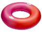 Opblaasbare zwemband in rood en roze.