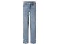 Dames jeans met rechte pijpen in lichtblauw.