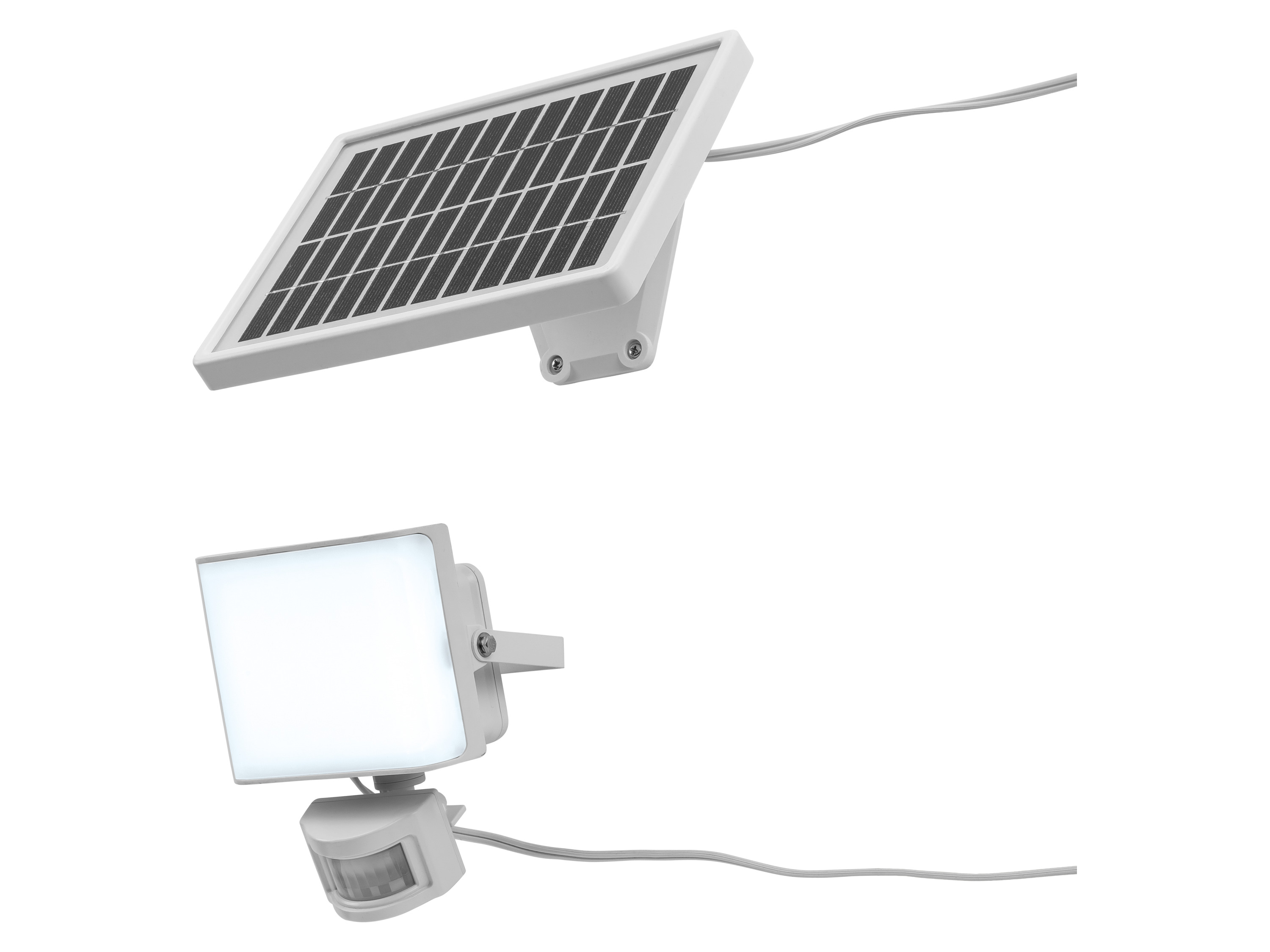 LIVARNO Led-buitenlamp zonne-energie met sensor (Wit)