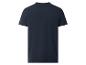 Effen marineblauw heren T-shirt, achterkant