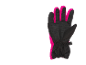 Zwarte en roze kinderskihandschoenen met antislip handpalm