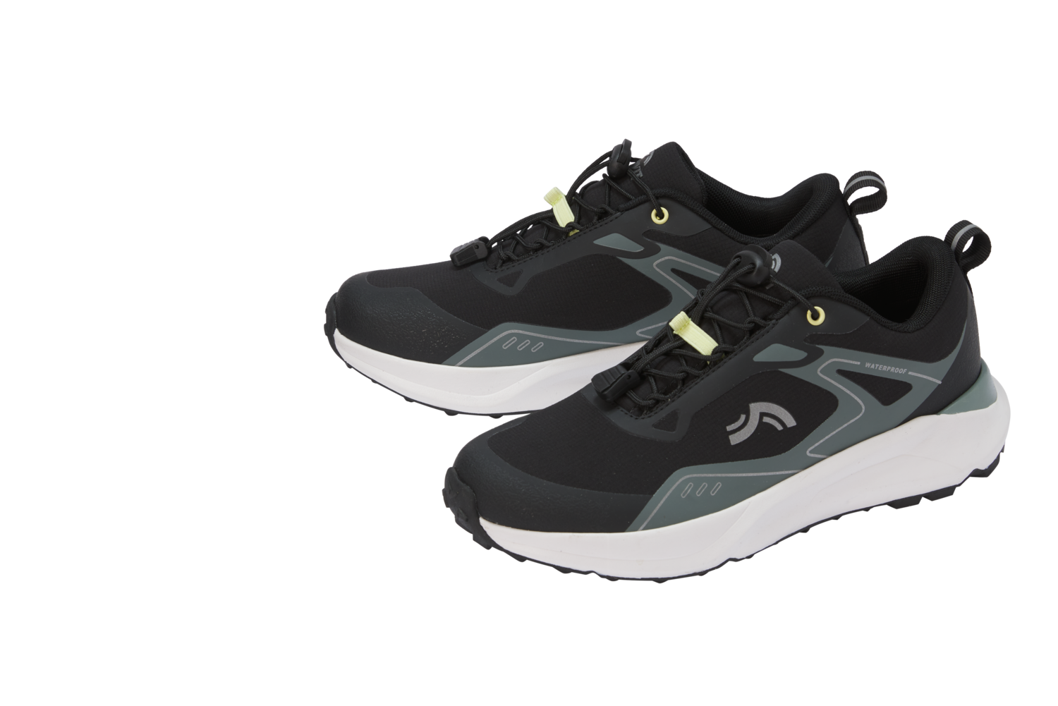 CRIVIT Dames hardloopschoenen (Zwart/groen, 41)