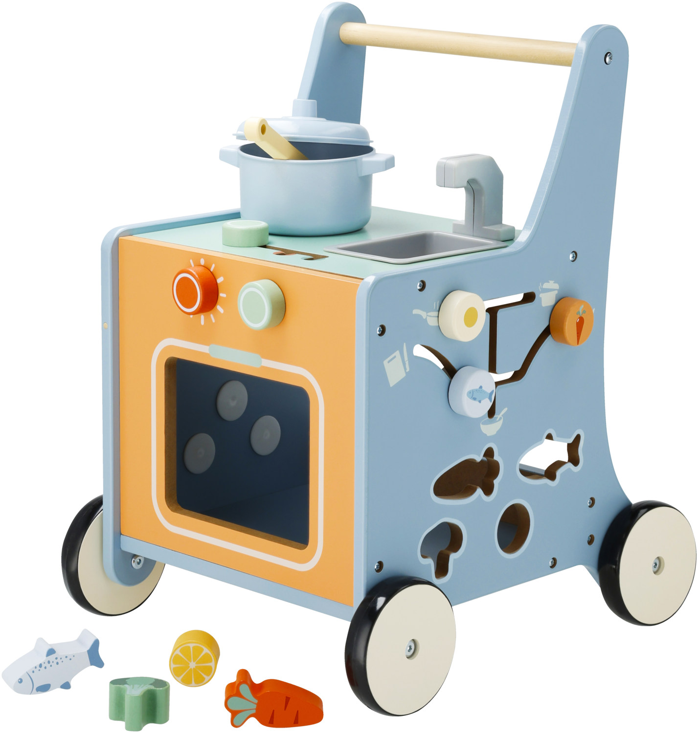 LUPILU Loopwagen (Houten schuifkeuken)