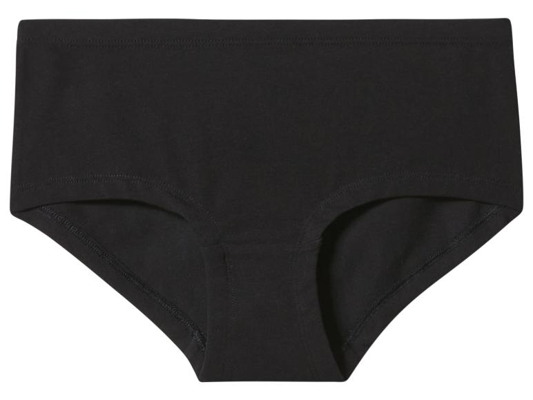 Zwarte katoenen slip met hoge taille