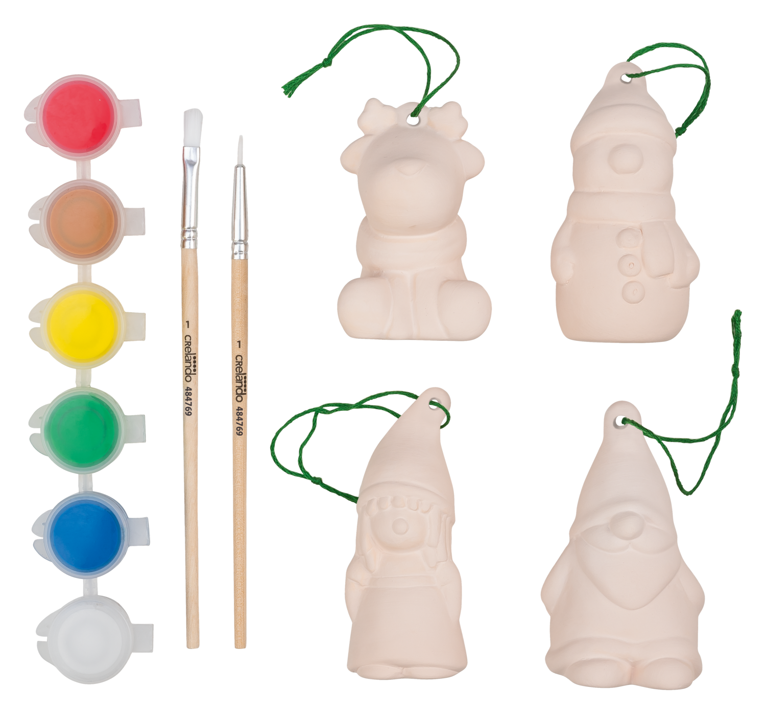 CRELANDO Kerstfiguur schilderset (Kerstfiguren)