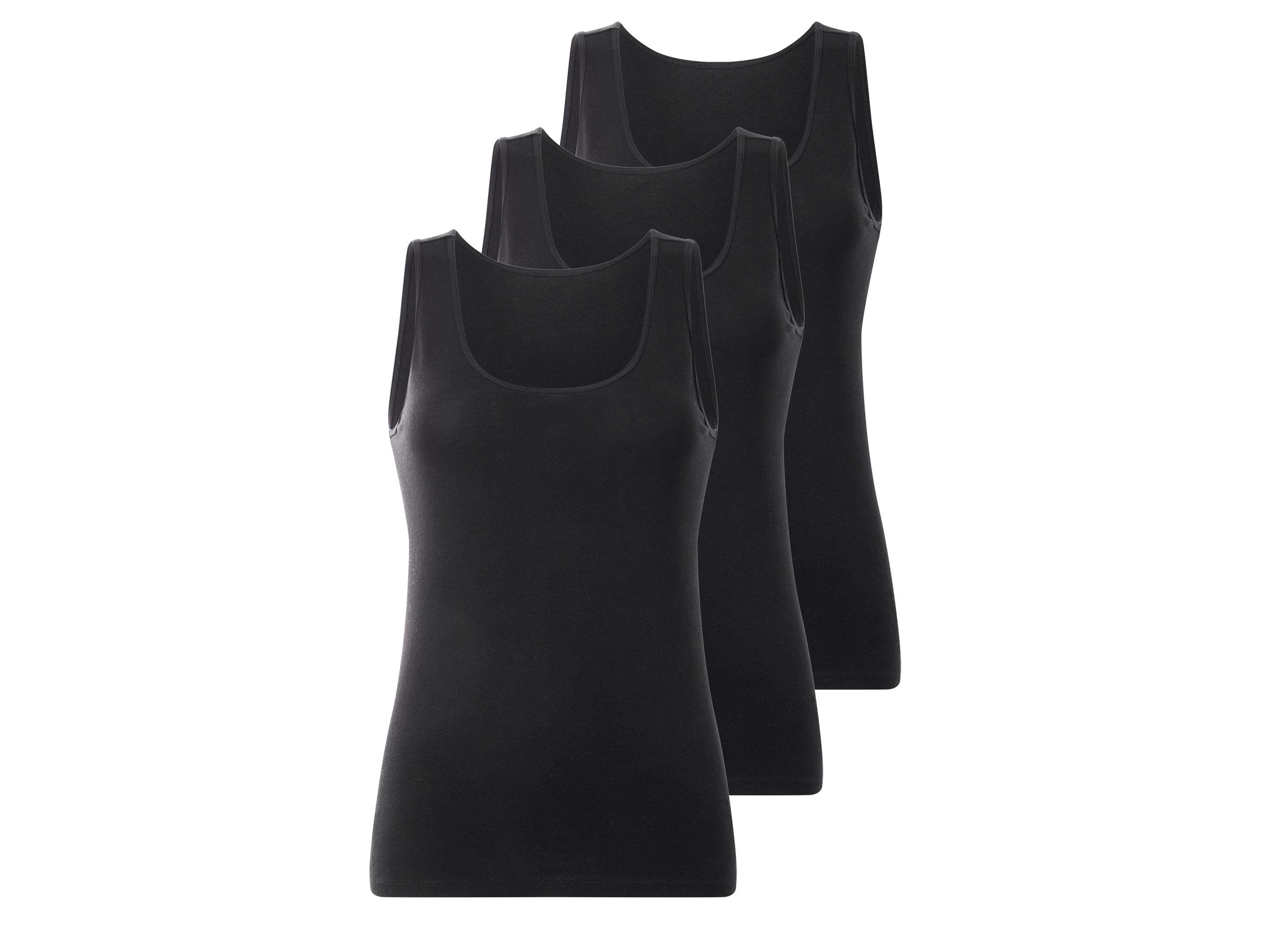 ESMARA Set van 3 dames tops (Zwart, XS (32/34))