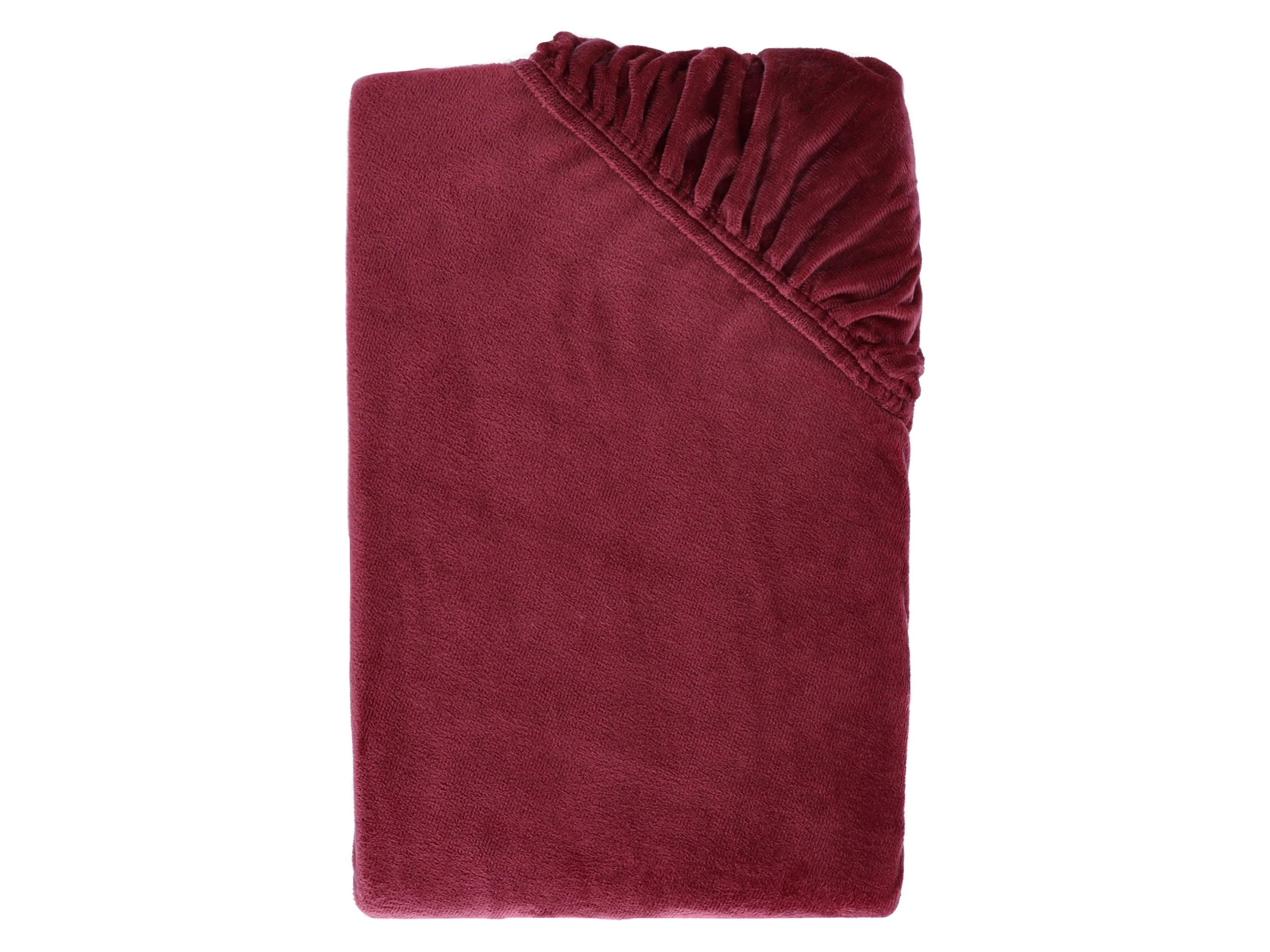 LIVARNO Pluche hoeslaken 90-100 x 200 cm (Rood) afbeelding