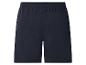 Donkerblauwe sportshorts met elastische tailleband.