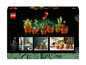 Lego doos met verschillende plantensoorten, waaronder een cactus en een vleesetende plant.