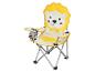 Opvouwbare kinderstoel, leeuwenprint, geel en beige.