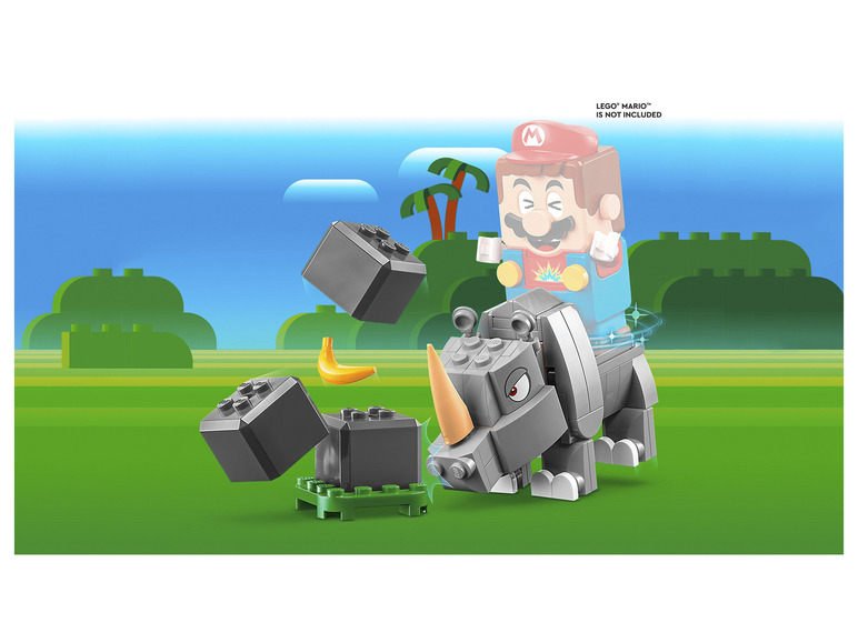 Ga naar volledige schermweergave: LEGO Super Mario™ “Rambi de neushoorn”-uitbreidingsset - afbeelding 4