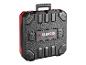 Parkside Performance gereedschapskoffer, rood en zwart.