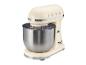 Crèmekleurige retro keukenmixer met roestvrijstalen kom en '1973' in reliëf op de zijkant