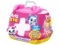 Roze speelgoed transportbox met puppy reddingsthema