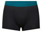 Zwarte boxershorts met een teal-kleurige tailleband.