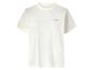Wit T-shirt met korte mouwen en een klein logo op de borst.