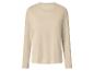 Beige T-shirt met lange mouwen voor dames