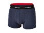 Donkerblauwe Parkside boxershorts met rode band.