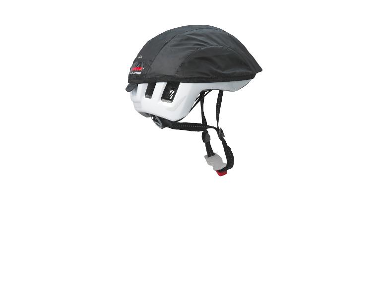 Fietshelm met waterdichte hoes.